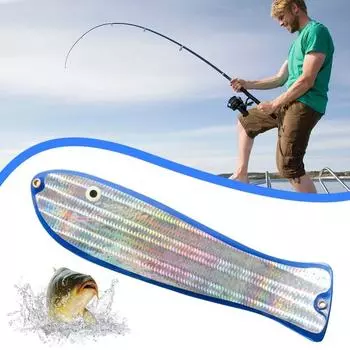Reflective Fishing Trolling Flasher Durable Salmon Fishing Flashers Diving Flash Board Bass 25cm-style 2