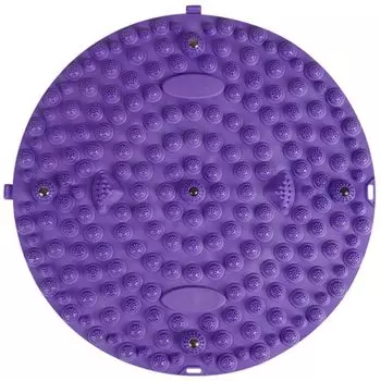 Refoiner Массажный коврик для акупрессуры для ног Массаж подошв ног Пресс для ног Товары Складной компактный массажер Круглая доска для акупрессуры Массажные упражнения фиолетовый