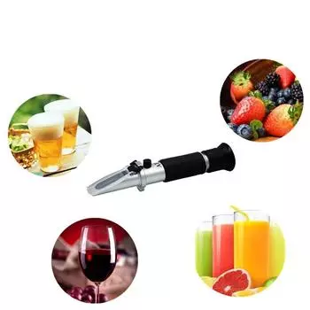 Рефрактометр 0-32% по шкале Брикса, ручной оптический для сахара, пива, теста по шкале Брикса, ATC, счетчик сахара для фруктов Refractometer 0-32% Brix бездна