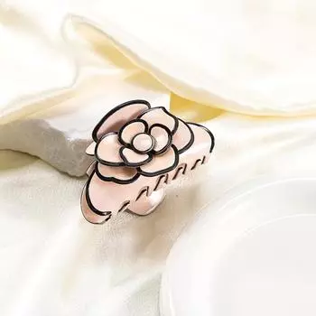 Refreshing World Style French Camellia Hair Claw Personality Design Acetate Hair Claw Clips Hair Accessories for Women Girls