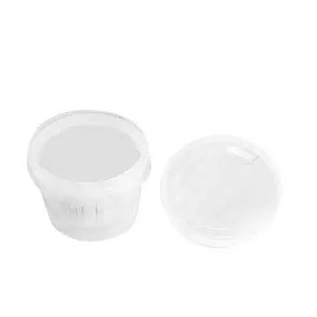 Refrigerator Food Storage Container Stackable Transparent Ginger Garlic Storage Box with Drain for