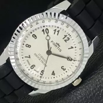 REFURBISHED SWISS MENS HAND-WINDING SILVER DIAL WATCH a430218-2 R102-a430218