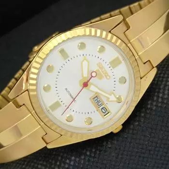 REFURBISHED VINTAGE SEIKO 5 AUTO 6309A JAPAN MENS SILVER WATCH 587b-a308633-2 SKU587b-a308633