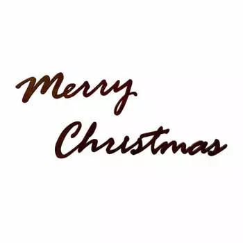 regalo Christmas Wood Garland Letter Banner MerryChristmas Wooden (Dark)