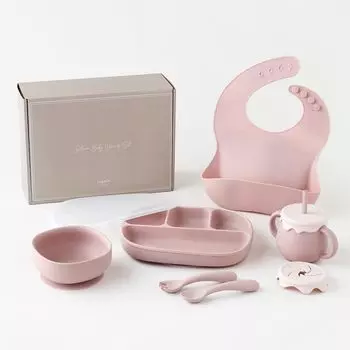 regalo Детский набор, который подскажет Гигиена питания Детская микроволновая печь Посудомоечная машина Включает всасывание Детский душ Обеденный набор Пыльная посуда, 6 предметов, не будет больше,