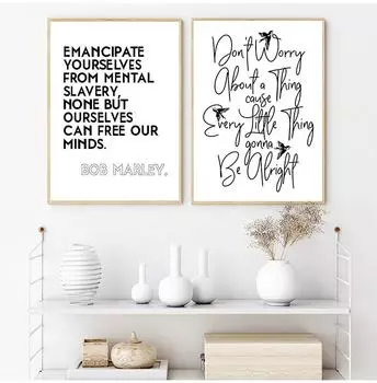 Регги Музыка Певец Принт Ямайский Регги Плакаты Музыка Настенное Искусство Холст Картины Песни Тексты Текстов Типография Настенные Панно Домашний Декор Без Рамки 21*30cm