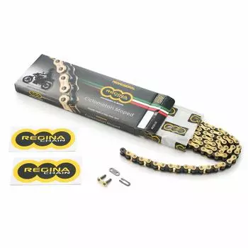 REGINA Daytona Motorcycle Gold Chain Clip Joint Included Link Cross Cub 110 14974 420-102 etc.