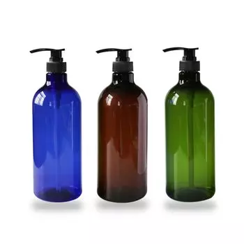 Regipro B Набор из 3 дозаторов для шампуня, большой емкости 1000 мл, прозрачный (Mix)