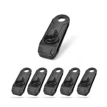 Regipro B Tent Clip Set of 12 Plastic Camping Outdoor Use Black
