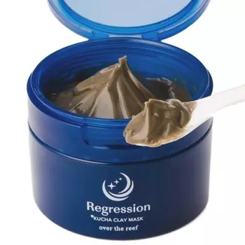 Regression Сделано в Японии Kucha Clay Mask Spatule Okinawa Organic Cosmetics Pore Stairs Skin Care Fucoidan [120 г. Включено] (Грязевая маска/Маска для лица/Лицо