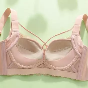 Регулировка груди, поддержка верхней части, сексуальный кружевной тонкий бюстгальтер с тонкой чашкой, удобный тонкий большой бюстгальтер со стальным ободом 36C красный