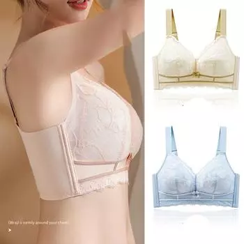Регулировка нижнего белья женщины собирают, чтобы собрать вторичную грудь пятигрудый бюстгальтер большой размер тонкий верхний поддерживающий латексный бюстгальтер 34/75C чёрный
