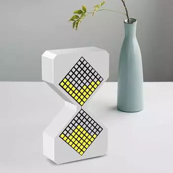 Регулировка яркости ночного света 3D песочные часы орнамент креативный электронный таймер подарок на день рождения