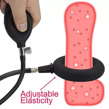 Регулируемая эластичность, надувное кольцо для пениса, увеличение члена, Potenciador Ereccion, задержка эякуляции, тренировка, секс-игрушка для мужчин и взрослых