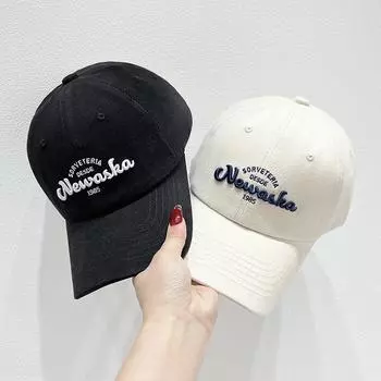 Регулируемая бейсболка с вышитой буквой B - легкая, дышащая полиэстеровая солнцезащитная шляпа для занятий спортом на открытом воздухе, вышивка, буква, бейсболка adjustable чёрный