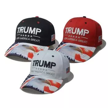 Регулируемая бейсболка Trump для женщин и мужчин с вышивкой Make America Great Hat