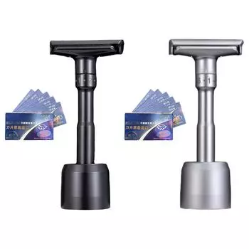 Регулируемая бритва класса люкс для превосходного бритья — высочайшее качество серебряный