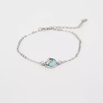 Регулируемая цепочка из стерлингового серебра 925 пробы с подвесками в виде русалки и браслет для женщин, ювелирные изделия Sl326