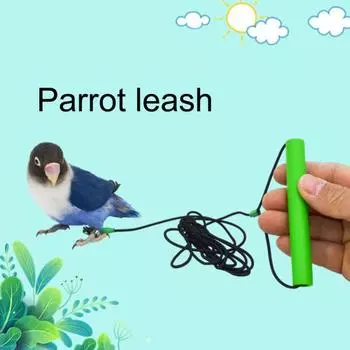 Регулируемая длина, легко носить, отпускает природу, наслаждается полетами на открытом воздухе и поводком для птиц S