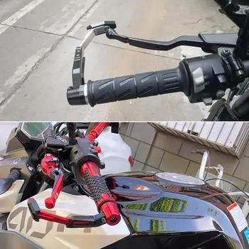 Регулируемая длина, универсальная защита руля 7/8 , защита тормозного рычага для мотоцикла, скутера, квадроцикла, горного велосипеда, защита для рук