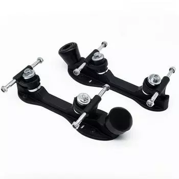 Регулируемая двухрядная база для роликовых коньков с тормозом - Треугольный кронштейн для четырех колес Size 3 (Fits 35-36)