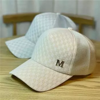 Регулируемая дышащая атласная бейсболка с надписью M Label Decor, кепки с козырьком для женщин и мужчин, шляпы для пап Adjustable чёрный