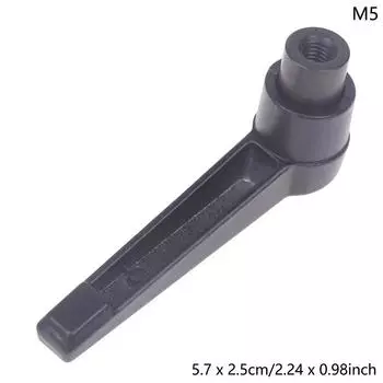 Регулируемая фиксирующая ручка Сплав цинка Вращающаяся фиксирующая ручка Ручка в форме 7 Универсальная алюминиевая ручка 5.7*2.5cm