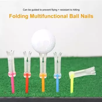 Регулируемая футболка для гольфа со стабильным держателем мяча Регулируемая по высоте футболка для гольфа Стабильная пластиковая футболка для гольфа Держатель мяча для тренировок Аксессуары розы красного