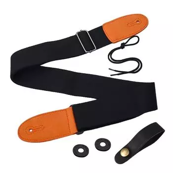 Регулируемая гитара, легко надевается на ремень для электрогитары, 1,2 фиксатора в комплекте [ESJNNK] Ремень, хлопок, установка, гитара/акустическая гитара/бас, прочный, грифовый ободок,