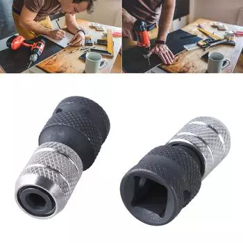 Регулируемая глубина держателя бит отвертки винт регулировки глубины от 12,5 мм до 6,35 мм быстрая смена для легкой установки дрели