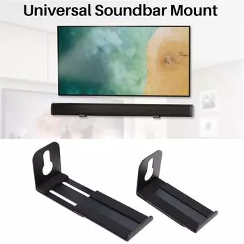 Регулируемая глубина настенного крепления Soundbar Кронштейны для динамиков Универсальная подставка для динамиков Плавающий кронштейн выдерживает до 30 фунтов