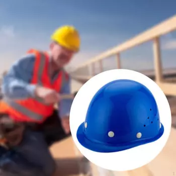 Регулируемая каска с вентиляцией для строительных площадок синий