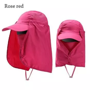 Регулируемая кепка-бейсболка с защитой от ультрафиолетового излучения, рыболовная кепка, солнцезащитная кепка для рыбалки розы красного