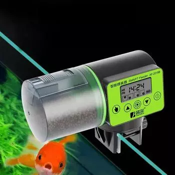 Регулируемая кормушка для рыб Умная автоматическая кормушка для рыб Аквариум Автоматический дозатор корма с ЖК-дисплеем Таймер Аксессуары для аквариума
