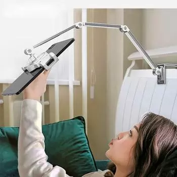 Регулируемая кровать-подставка для планшета для мобильного телефона 4-12,9 дюйма, планшета, алюминиевая подставка для кровати, настольное крепление для планшета, поддержка iPad Mini