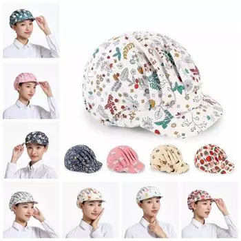 Регулируемая кухонная шапка Casquette Hat Полностью тканевая пылезащитная шапочка для волос Шапки для работы Гостиницы 2