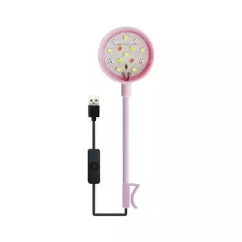 Регулируемая лампа для аквариума на 360 градусов, водонепроницаемый светодиодный светильник, новые цветные фонари, аксессуары для аквариума розовый