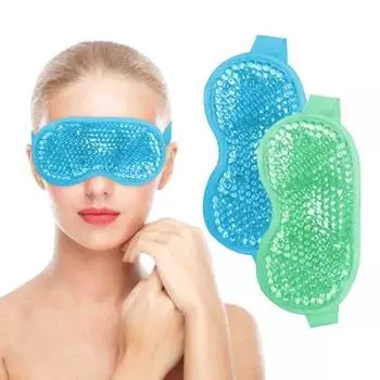 Регулируемая лента для снятия усталости, массажный чехол для глаз, горячая и холодная терапия, успокаивающий гель для сна, аксессуар для сна фиолетовый