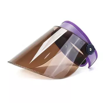 Регулируемая летняя ПВХ-дождевая прозрачная шляпа для защиты от солнца, солнцезащитная шляпа от УФ-лучей, электромобильная дождевик чёрный