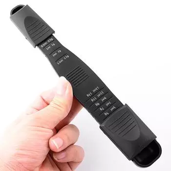 Регулируемая ложка твердых девятиступенчатой для двуглавой многоступенчатой чёрный