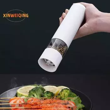 Регулируемая мельница для перца с батарейным питанием, экономичная, многофункциональная шлифовальная машина, кухонный инструмент красный