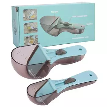 Регулируемая мерная ложка, многофункциональная мерная ложка для приготовления пищи, точные весы, аксессуары для выпечки