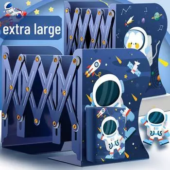 Регулируемая металлическая подставка для книг с настольным хранилищем