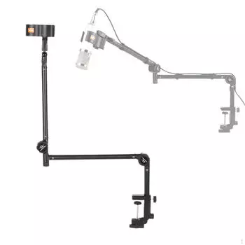 Регулируемая микрофонная стойка для использования в студии с прочным держателем abs base