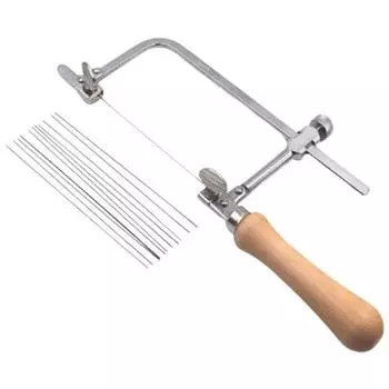 Регулируемая мини-ручная пила U-образного типа, стальная лучковая пила 12 полотен для ювелирных изделий, столярных изделий, режущих инструментов, набор ручных инструментов для ювелира CN