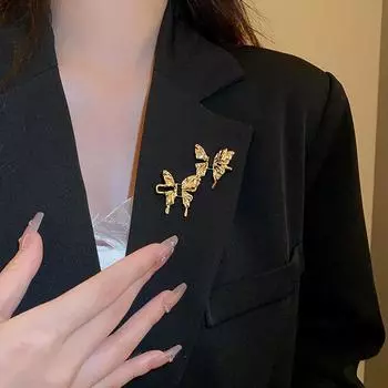 Регулируемая модная пуговица-бабочка, фиксированные затягивающиеся штифты, пряжка на талии для брюк, не требующая шитья, инструмент для закрытия талии серебряный