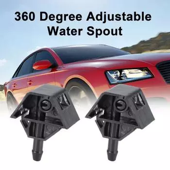 Регулируемая на 360 градусов лобовое стекло автомобиля, передняя регулируемая насадка стеклоочистителя, пластиковая шайба, простая установка