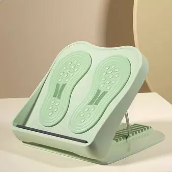 Регулируемая наклонная доска для растяжки на 12 градусов для растяжки и расслабления мышц ног зелёный