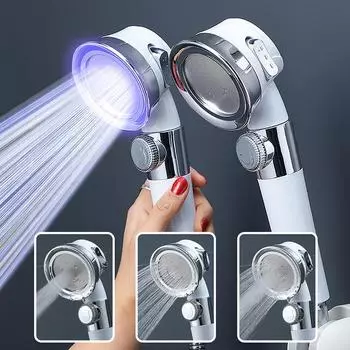 Регулируемая напорная душевая головка Душевая головка высокого давления Водосберегающая перфорированная свободная скоба для шланга для ванной комнаты