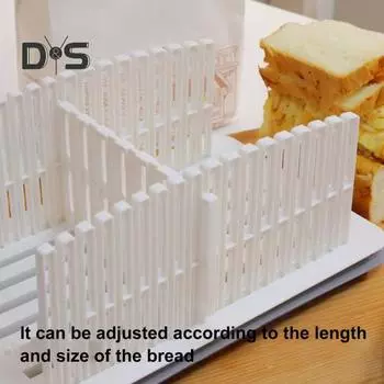 Регулируемая направляющая для нарезки домашнего хлеба Складная направляющая для нарезки хлеба Съемная разделочная доска Хлеборезка для рогаликов Торты на закваске белый